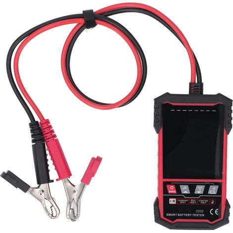 Testeur de batterie 2202 pour plomb-acide 12V/24V avec mesure de résistance interne et protection (1/4)