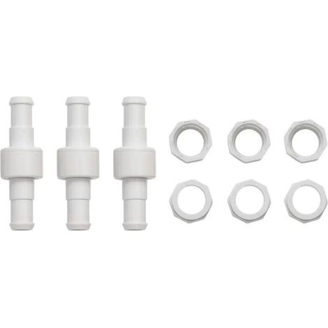 Ineasicer Poolreiniger-Drehgelenkschlauch-Kugellager D20 Ersatz für Polaris 180, 280, 380, 3900 Poolreiniger-Drehgelenk-Kugellager D20 D15, 3er-Pack in Weiß