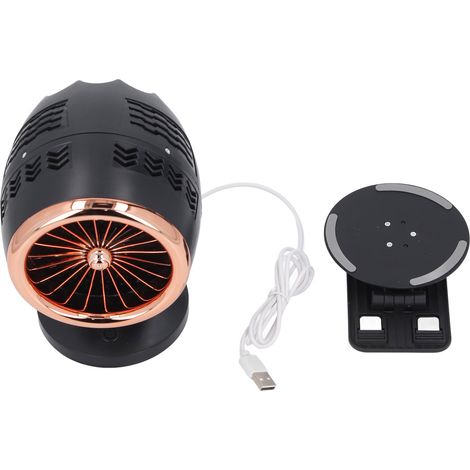Hotte aspirante de cuisine portable à 3 vitesses, aspiration puissante, filtre amovible, ventilateur extracteur de bureau alimenté par USB. (1/5)