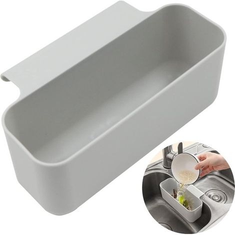 Cesta de desagüe para lavabo con colador，escurridor sobre el fregadero para guardar y lavar platos/frutas/verduras，1 pieza，204,86,6 cm (1/4)