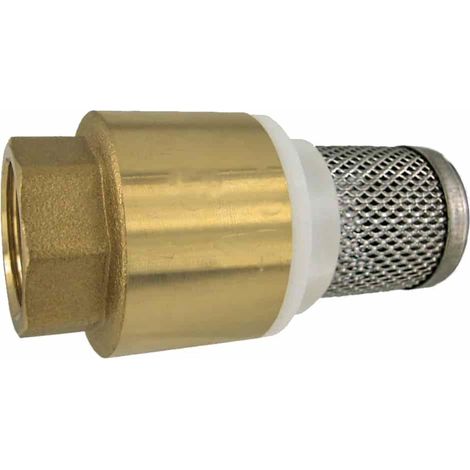 Saugkorb 1 1/2 Zoll, Rückschlagventil, Messing Fußventil, Edelstahl