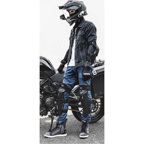 SULAITE 1 Paar Spezifikationen: Kniebandage Farbe: Schwarz Material: PP + hochdichter Schaumstoff Motorrad-Kniebandage (1/5)