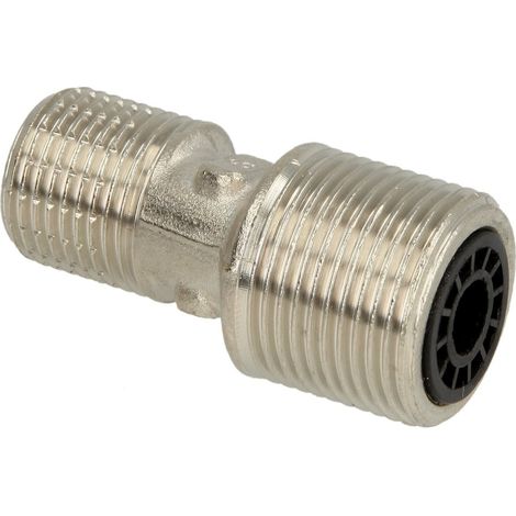 Le Sanitaire – Raccord S FM/FM 3/4’’ x 1/2’’ – Insert laiton nickelé – Désaxage 8 mm – Convient pour installation eau potable