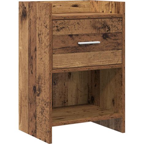 Bedside Tables Old Wood 40 x 30 x 60 cm Engineered Wood vidaXL (1/5)