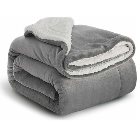 Coperta in pile per divano - Coperta per divano grigia 150CMx200CM (1/5)