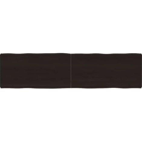 Tischplatte 160x40x(2-6) cm Massivholz Behandelt Baumkante