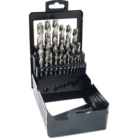 Coffret metal.25 forets metaux taille meule hss 300x mm