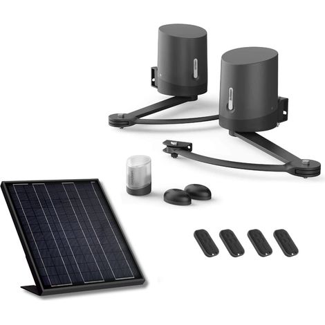 Motorisierung für Flügeltor Avidsen ORANE510 + Solar-Set + 2 zusätzliche Fernbedienungen (insgesamt 4)