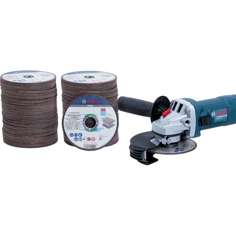Bosch PRO Stainless Steel and Metal Bonded Cutting Discs and GWS 750-115mm Bundle 061599768R (1/4)