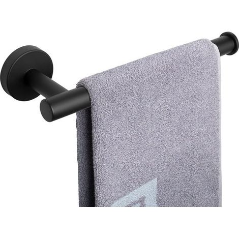 Portasciugamani in acciaio inox SUS304 di grosso spessore, asta portasciugamani a parete per il bagno, 23 cm, design moderno, accessori per il bagno (1/5)