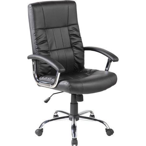 Silla con Ruedas - Sillón de Oficina Negro