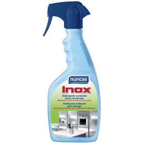 Detergente para acero inoxidable y abrillantador ml 500 Nuncas