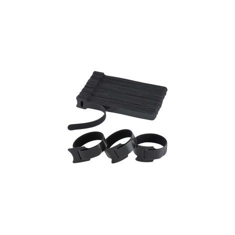 Lot de 120 Serre Câble Réutilisables en Nylon, [150 MM x 12 MM] Attaches de Câble Réglables avec Crochet et Boucle, Gestion des Câbles pour Bureau, Maison, Jardin et autres - Noir (1/5)