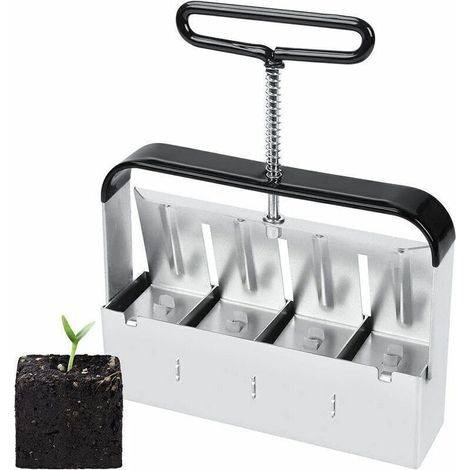 Semoir,Presse Motte pour Semis, Outil De Blocage de Sol, pour Serre de Jardin Bloqueur de Sol pour Plantules, Boutures, Serres, Semoir À Graines (1/4)