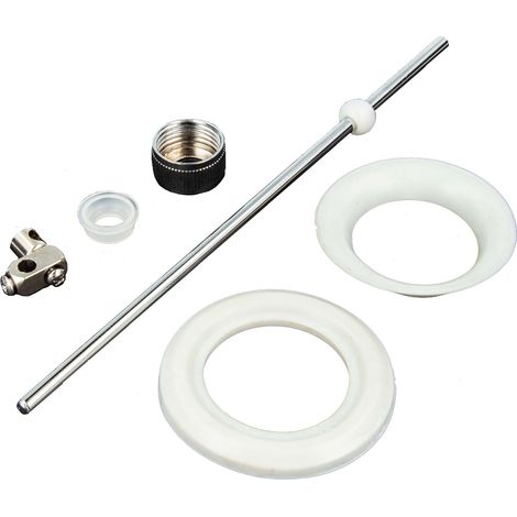 tecuro Zugstange für Exzenter Ab- und Überlaufgarnitur 205 mm x Ø 5 mm, Messing verchromt (1/4)