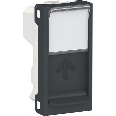 Abdeckung RJ45 1 Anthrazit-Keystone-Modul SCHNEIDER NU946054