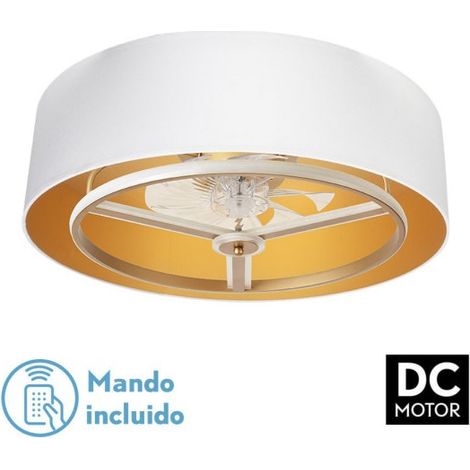 Ventilatore Anuska DC 60 W bianco/oro-oro 8 pale 5100 lm 6 velocità controllo 3CCT (1/3)