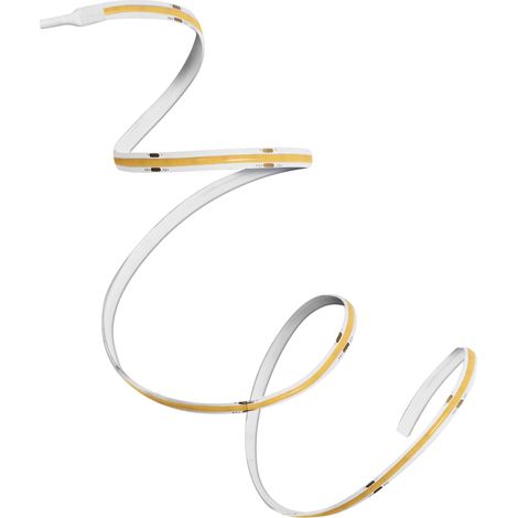 OSRAM FLEX COB Rubans COB décoratifs avec lumière blanche chaude et port USB type A, blanc chaud 830, non gradable, jaune, silicone, 1,5 m, ampoule non interchangeable (1/5)