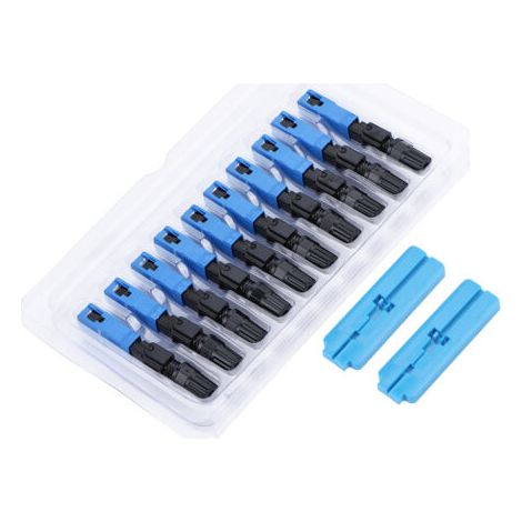 100 connecteurs rapides SC monomodes pour fibre optique FTTH