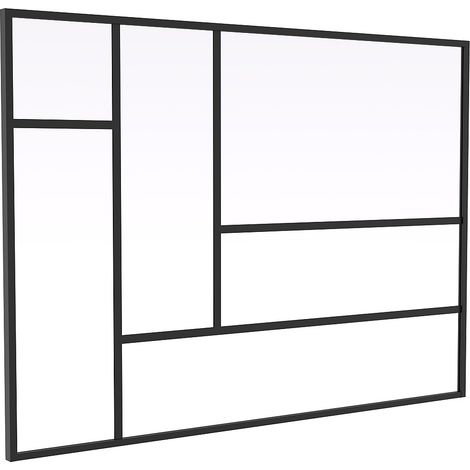 Verrière atelier design en aluminium thermolaqué noir 180 x 130 cm (L x H) – ARTENA