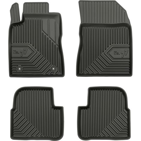 Tapis de Sol de Voiture pour Citroen C3 III 2016-2024 TPE Imperméable Noir 4Pcs (1/5)