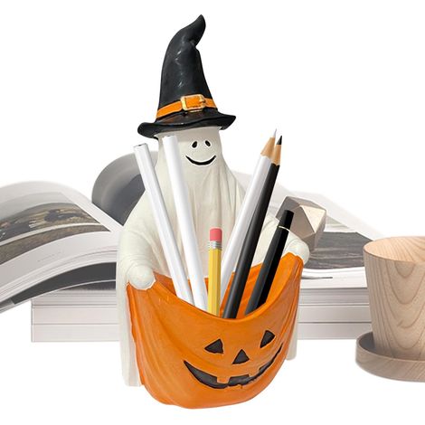Pot de fleurs d'Halloween, pot à crayons fantôme, organiseur de crayons d'Halloween, porte-plantes, pots de fleurs d'Halloween, pot à crayons fantôme d'Halloween et porte-plantes bonsaï pour la décora (1/5)