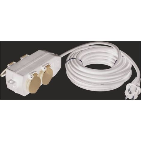 AS Schwabe 860602 alimentation Rallonge 16 A noir 10 m H05RR-F 3G 1,5 mm²