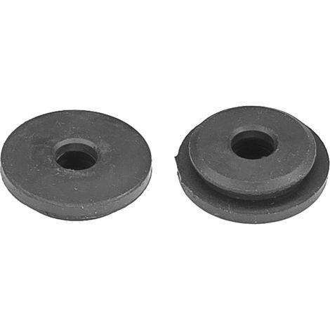 2x Passe cloison universel pour durite passage Ø5mm en caoutchouc noir Gaine Câble Tuyau Flexible Tondeuse Tracteur Débroussailleuse Bouchon Carburant, Ø24mm 1 trou