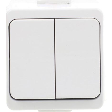 Interruttore a candelabro Jantar-bis IP44 bianco WNT-2J-b