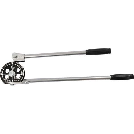 Doblador de tubos, doblado manual de 180 grados, para tubos de aluminio y acero inoxidable, BLANCO (1/2)