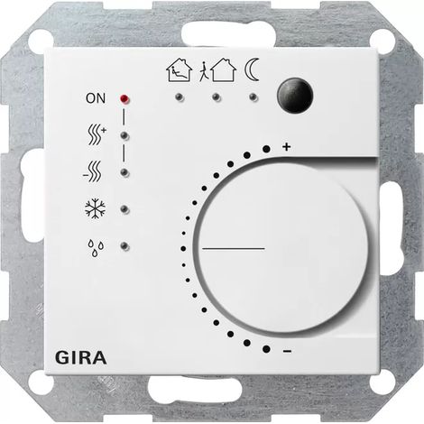 Gira Stetigregler Tasterschnittst. 4f KNX System 55 Reinweiß [210003], 2100 03 (1/2)