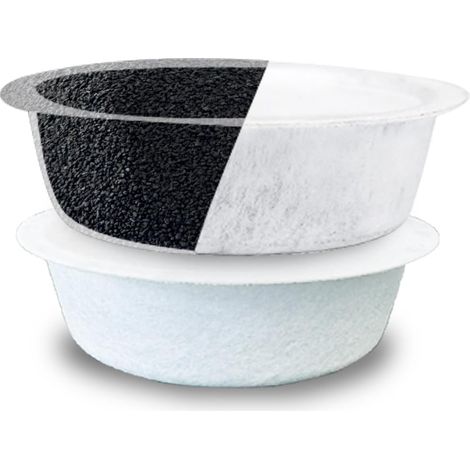 Filtres à Charbon Actif - Lot de 2 pots pour huile jusqu'à 2 l - Cartouches filtrantes pour réduire odeurs et résidus - Réutilisation d'Huile de Cuisson Plus Propre (1/5)