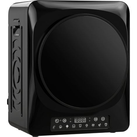 Sèche-cheveux compact 1000 W avec modes Extra Dry et ECO, minuterie et réglage de la température, noir (1/5)