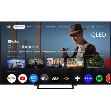 CONTINENTAL EDISON - CELED75SVQLD26B6 - TV QLED UHD 4K 75'' (189 cm) - SMART GOOGLE - 3xHDMI - 2xUSB (1/5)