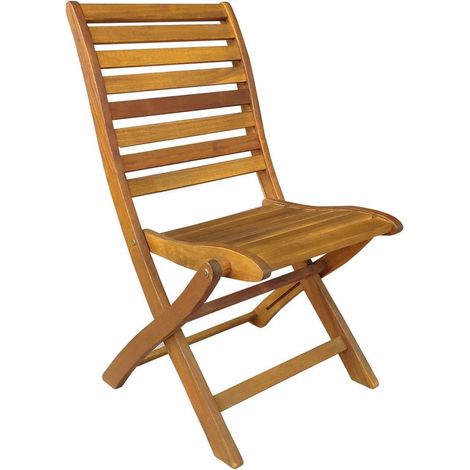 2PZ SEDIA LEGNO PIEGHEVOLE SENZA BRACCIOLI CM 56X60X90