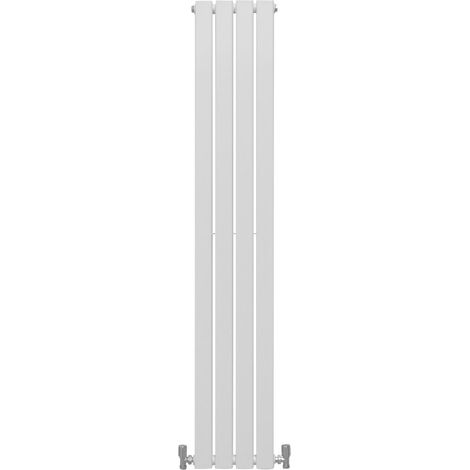 Radiatori Termosifoni in Acciaio Calorifero a Doppio Strato a Pannelli Piatti Riscaldamento Centralizzato Colonna Termosifone Orizzontale Radiatore a Parete - Bianco Lucido - 160 x 28 cm