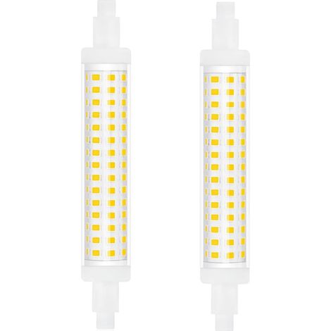 Ampoule LED R7S Lineal Slim 118 mm J118 Blanc froid 6 000 K avec 1 300 lm, 360 degrés (2 unités) (1/5)
