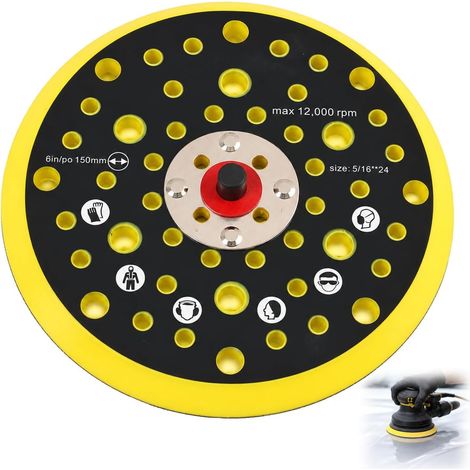 Sander Tray 150 mm with 52 Holes for Dust Extraction, Durable Sanding Disc Compatible with Ceros and Deros, Accessory for Professional Sanding and Polishing (1/5)