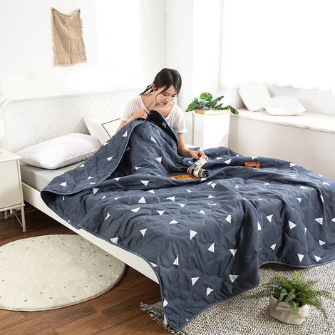 Couette D'Été - Coton Lavé - 150x200 cm - Pour Lit Simple Ou Double - Lavable En Machine - 1 Pièce (1/5)