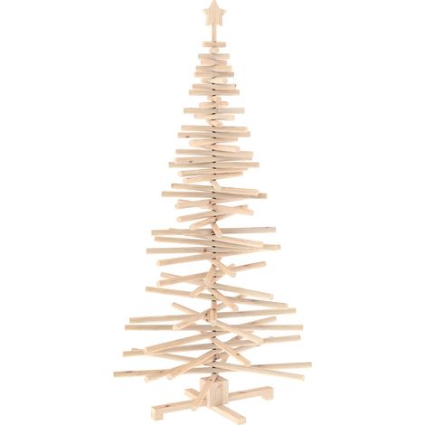 Albero di Natale in legno KOTKA 180 cm Legno Massello di Pino vidaXL (1/5)