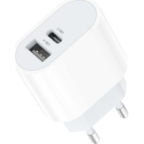 Caricabatterie rapido a doppia porta USB-C compatibile con iPhone 11/12/13/14, 15, compatibile con Samsung (1/5)