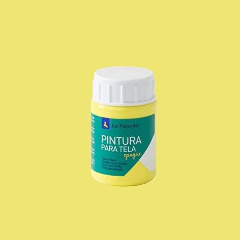 Vernice per tessuto Opaque To-02 giallo limone 35 ml La Pajarita, pittura ad applicazione diretta su tela (1/4)