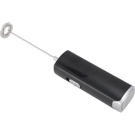 Elektrischer Milchaufschäumer, ABS- und Stahl-Handbesen (schwarz) (1/5)