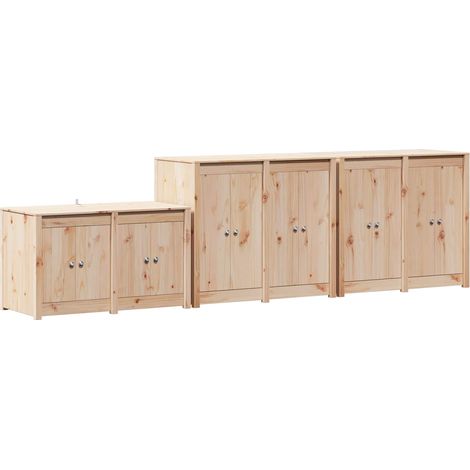 Meuble de cuisine d'extérieur MEPPEL 3 pc Douglas Naturel vidaXL (1/5)