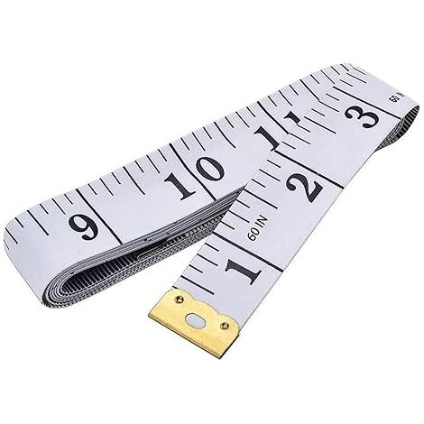 Mètre ruban souple à double échelle, règle flexible blanche de 1,5 m de long, pour la couture. (1/5)