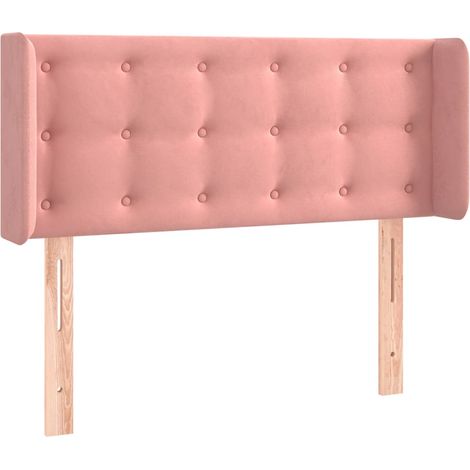 Maison Exclusive - Testiera ad Orecchio Rosa 103x16x78/88 cm in Velluto