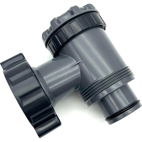 Vanne de Entrée/Sortie pour Compatible avec Coleman, Intex, Bestway, Pompe de Filtre de Piscine Hors Sol, Pièces de Rechange de Pompe de Piscine, pour Tuyau de 38mm Pouces (B, Lot de 2)