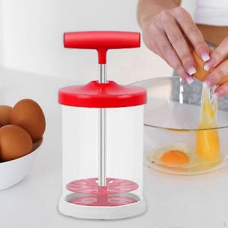 Frullatore universale per panna montata con manico in silicone antiscivolo, strumento manuale fai-da-te per montare la panna [HK] (1/5)