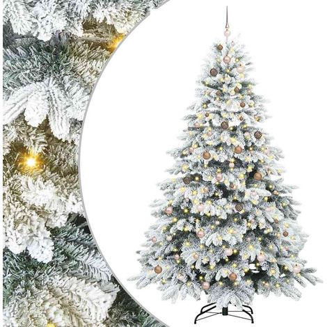 Albero di Natale artificiale con 300 LED Verde 240 cm PE e PVC vidaXL (1/5)