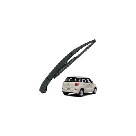 Adecuado para brazos y escobillas limpiaparabrisas traseras Lntyq, kit de reemplazo de brazo limpiaparabrisas trasero de caucho natural para todas las estaciones, compatible con los modelos Fiat 500L 